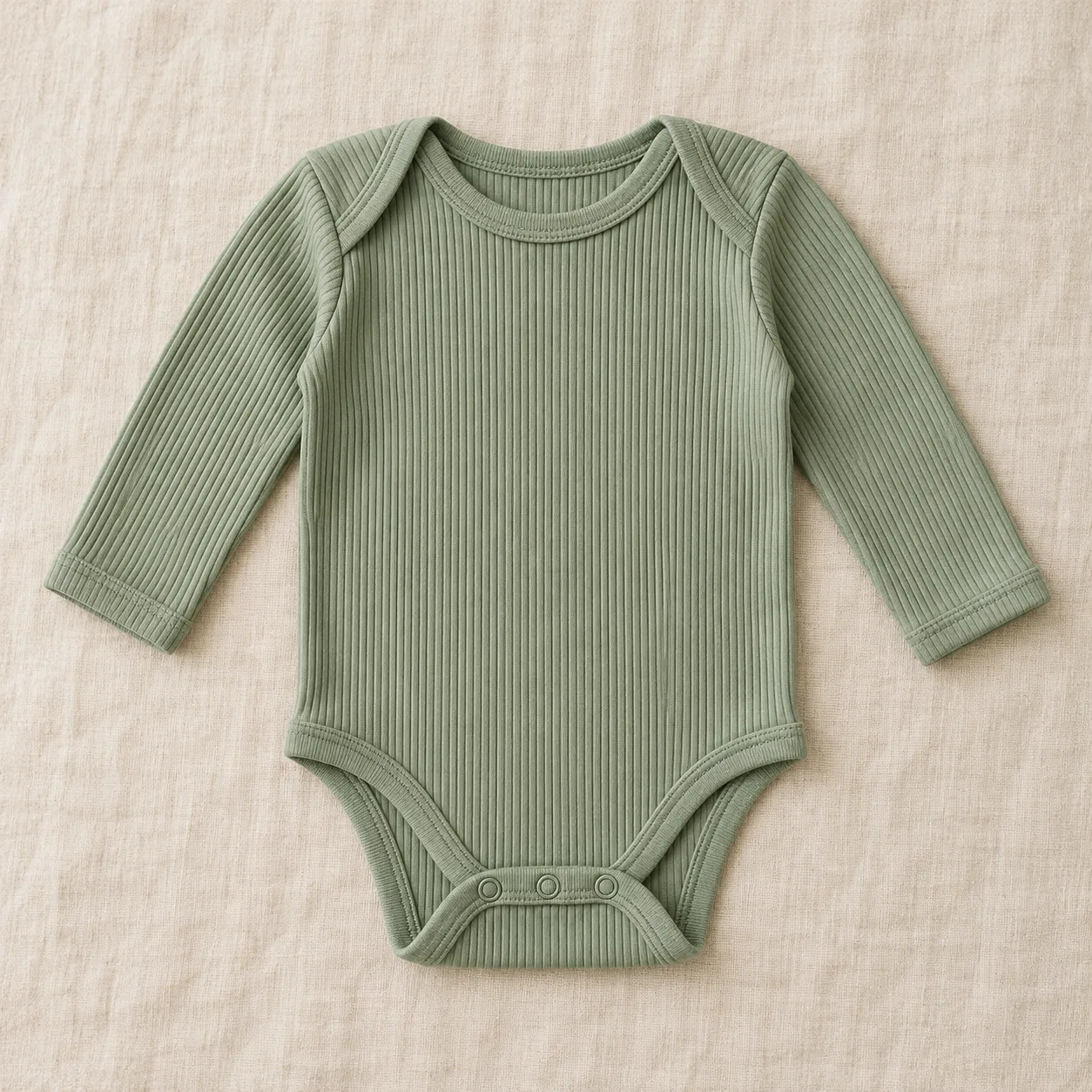 Meadow Long-Sleeve Bodysuit — Sage