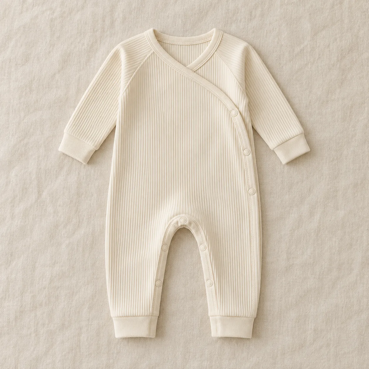 Willow Wrap Romper — Cream