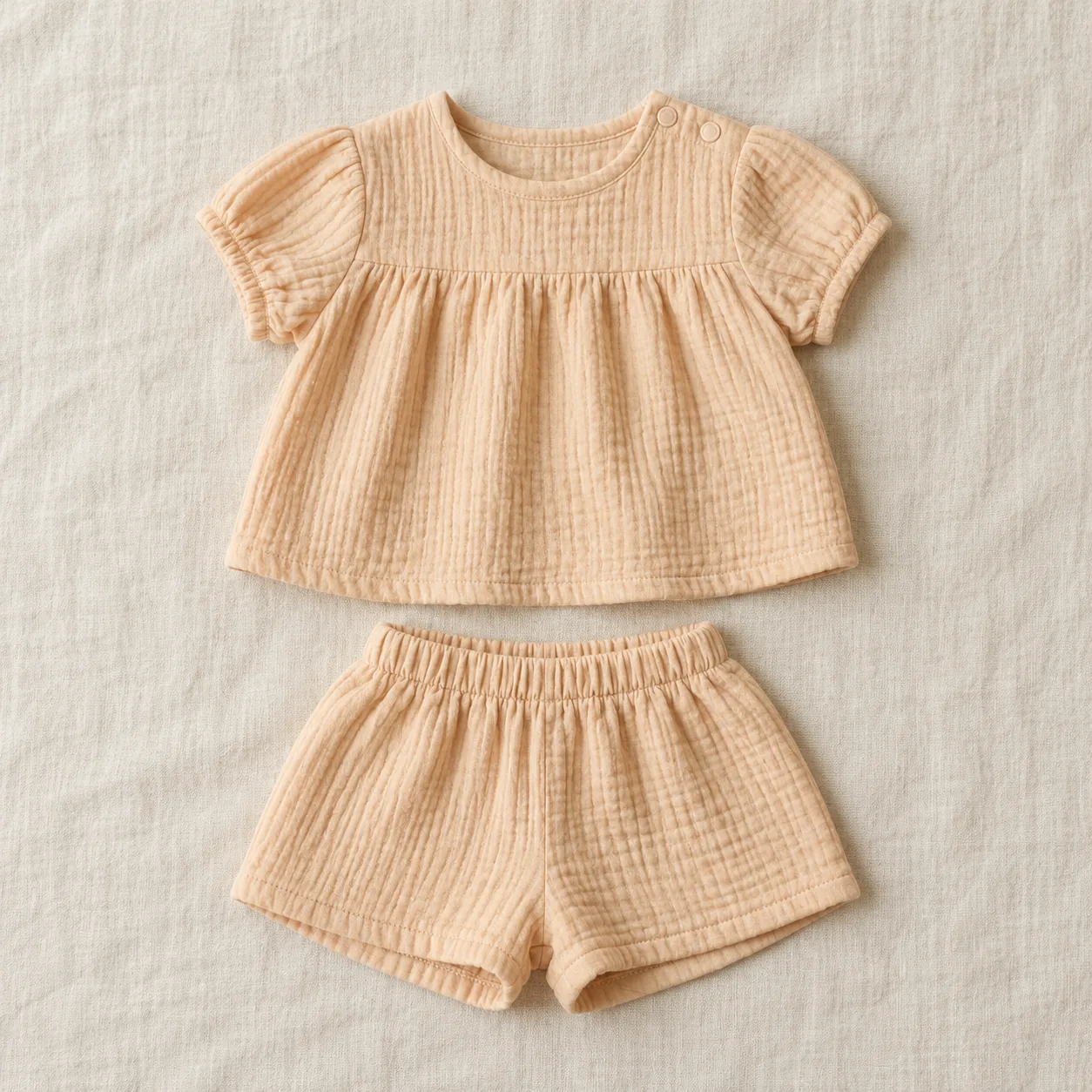 Apricot Muslin Outfit — Apricot