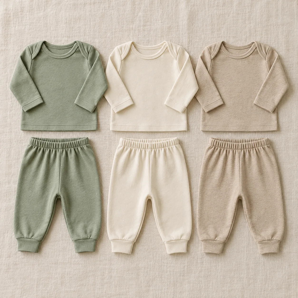 Meadow Mix Six-Piece Set — Sage / Cream / Oat